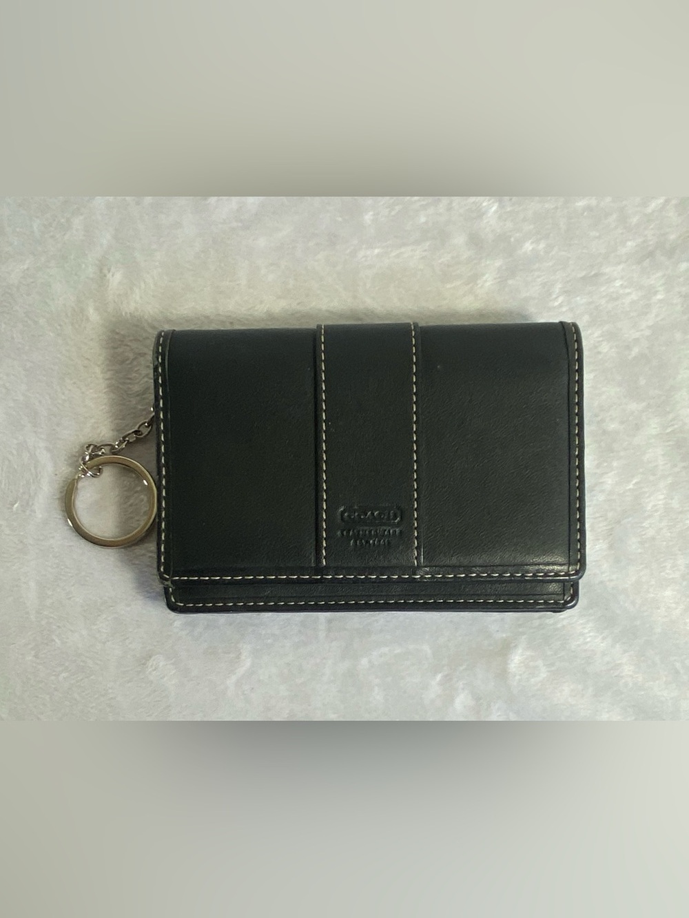 COACH Vintage Black Legacy Leatherware 3-in-1 Bifold Wallet 4” X 6”